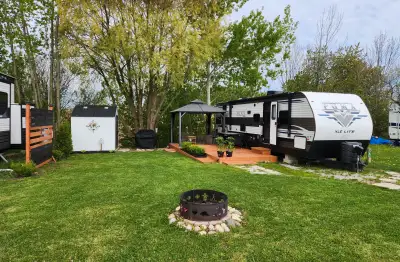 We purchased this trailer winter 2022, and in the spring of 2023 had it delivered to the Pinetree Ca...