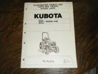 Kubota RCK60-24B Mower Parts List Manual