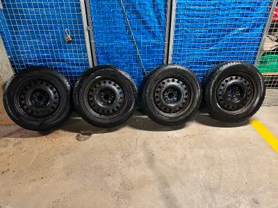 4 General Altimax Arctic 12 winter tires mounted on rims for a Subaru Forrester 225/60 R17 103 T M&S...