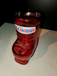 Red vintage molson canadian skate mug