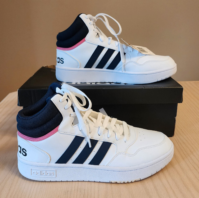 Adidas size 9 women's hoops 3.0 mid basketball sneakers in Women's - Shoes in Prince George - Image 3