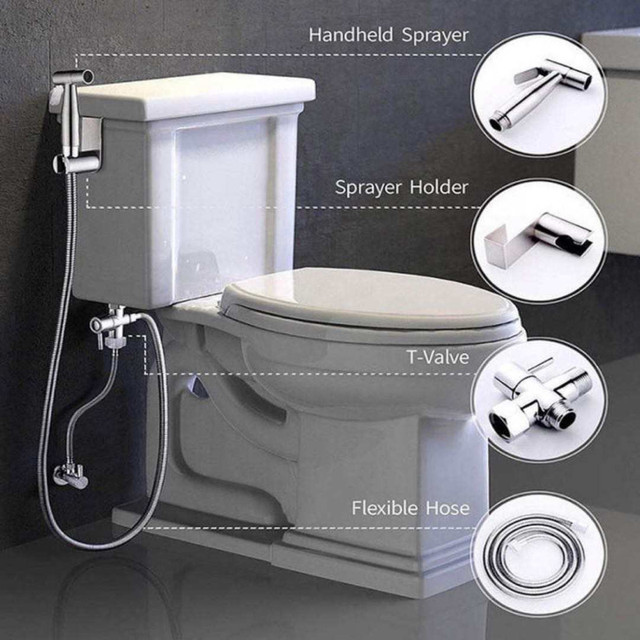 Handheld Toilet Bidet Sprayer Set - Jet Spray in Bathwares in London - Image 3