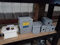 Ten electrical boxes, pushbutton/junction/receptacle boxes