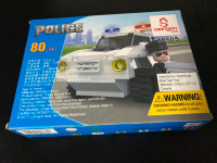 NEW Sealed Loongon Police Car Building Set 18505 (80 Pieces)