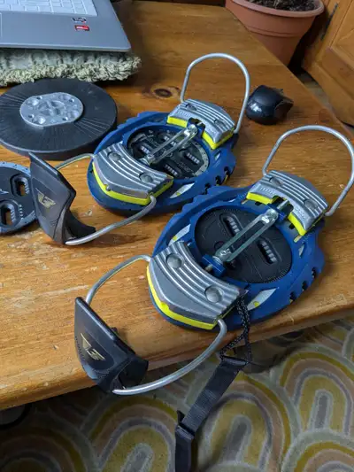 Vintage New old stock Burton snowboard hard boot bindings, View more