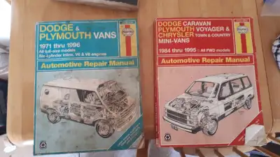 $30 for all of them. Most are Haynes and in good condition, still usable. $5 each. 1980's Dodge truc...