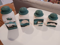 Beautiful Arctic Art Canisters
