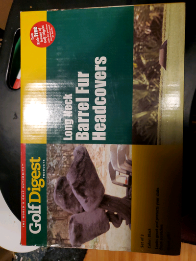 Golf Digest Long Neck Barrel Fur Headcovers, View more