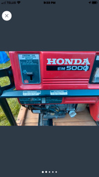 EM 5000 Honda Generator 5000 Watts.