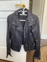 Aritzia x Mackage collab leather jacket