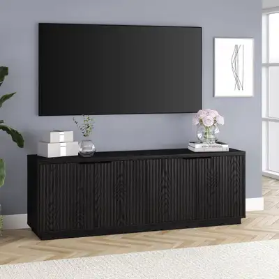 New tv stand black oak color brand new in box, View more