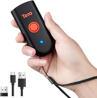 Tera Wireless Barcode Scanner, Mini Pocket 1D Scanner