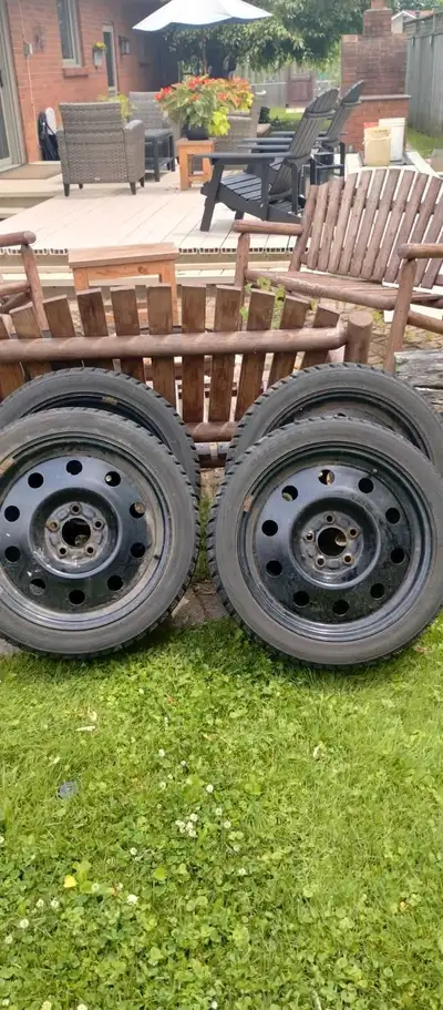 Set of 4 Mazda winter tires. 215/45/R15 Bridgestone Blizzak $200 Reply here or text # in ad.