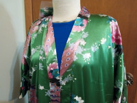 Babeyond Women's Robe Kimono Floral Roses Bridal