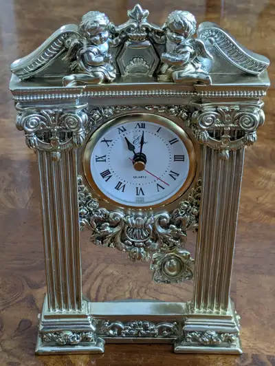 Tabletop or Wall Clock with Pendulum, View more