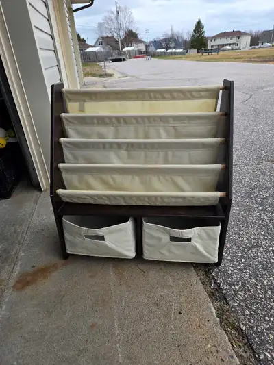 Kids Bookshelf with Storage, View more