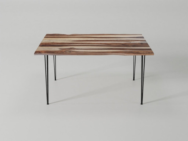 Table de cuisine en bois de rose naturel massif 55"L x 36"W dans Mobilier de salle à manger et cuisine  à Longueuil/Rive Sud - Image 4