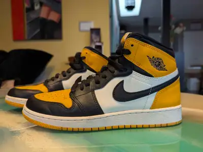Nike Air Jordan 1 "Taxi Cab" Sneakers (7Y/8.5W), View more