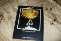JETHRO TULL 1978 BURSTING OUT Tour Concert Program Tour Book