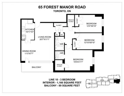 Accommodation Available – Starting December 1, 2025 in a 3 BHK. Location: 65 Forest Manor Rd, North...