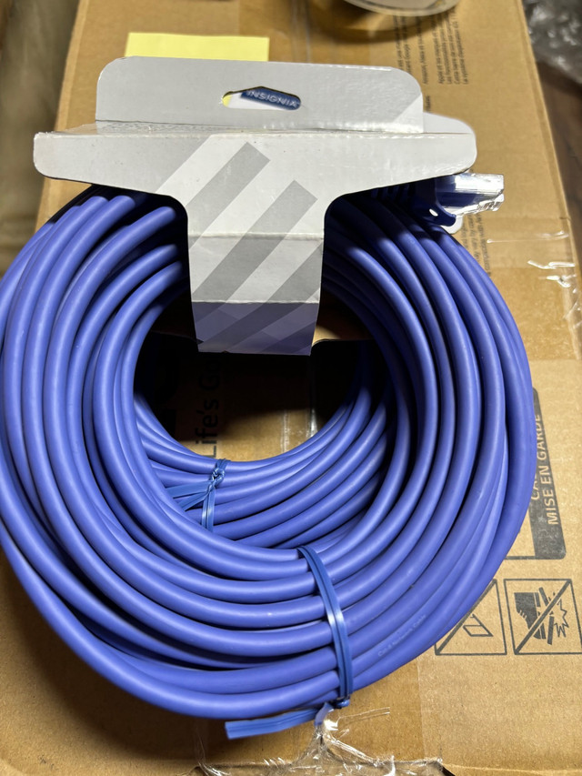 Best Buy Essentials 15.25m (50ft.) Cat6 Ethernet Cable (BE-PEC6S in Cables & Connectors in Cambridge