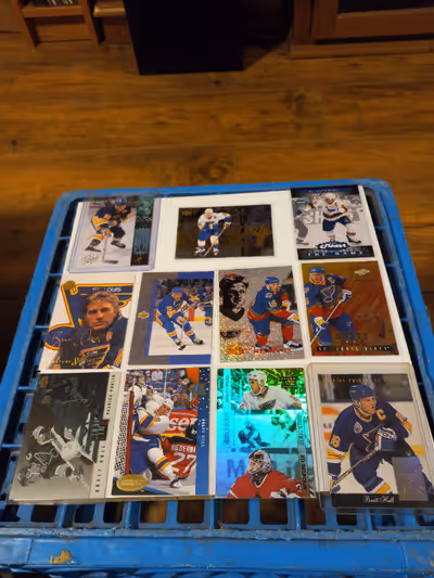 For sale. Hockey Cards Brett Hull HOF Inserts Only Lot of 11 NM/MT. Please see pictures. $10 for all...