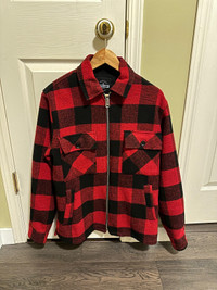 Distillery Plaid Black and Red Fall/Spring Jacket