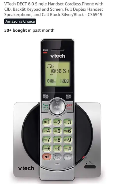 I buy amazon liquidation pallets, check the packages and list accordingly. This VTech CS6919 single...