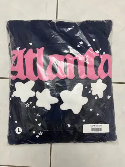 Sp5der Atlanta Navy Blue Hoodie, View more