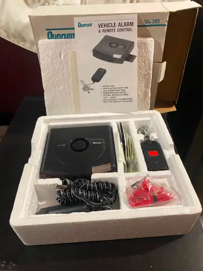 Quorum car alarm, brand new, in box, manual, it's all here. Merrickville pickup.