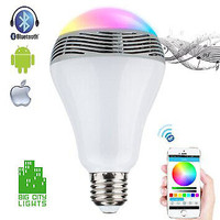 LED Multi-Colour Smart Bulb with built in Bluetooth Speaker!