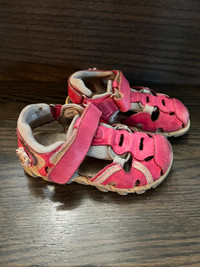Italian made girls pink summer sandals sz 8.5 toddler VGUC
