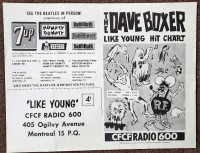 VINTAGE DAVE BOXER LIKE YOUNG TOP 60 MUSIC CHARTS