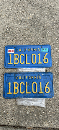 California plates