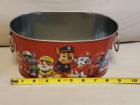 S12 Paw patrol tin container, crayons holder