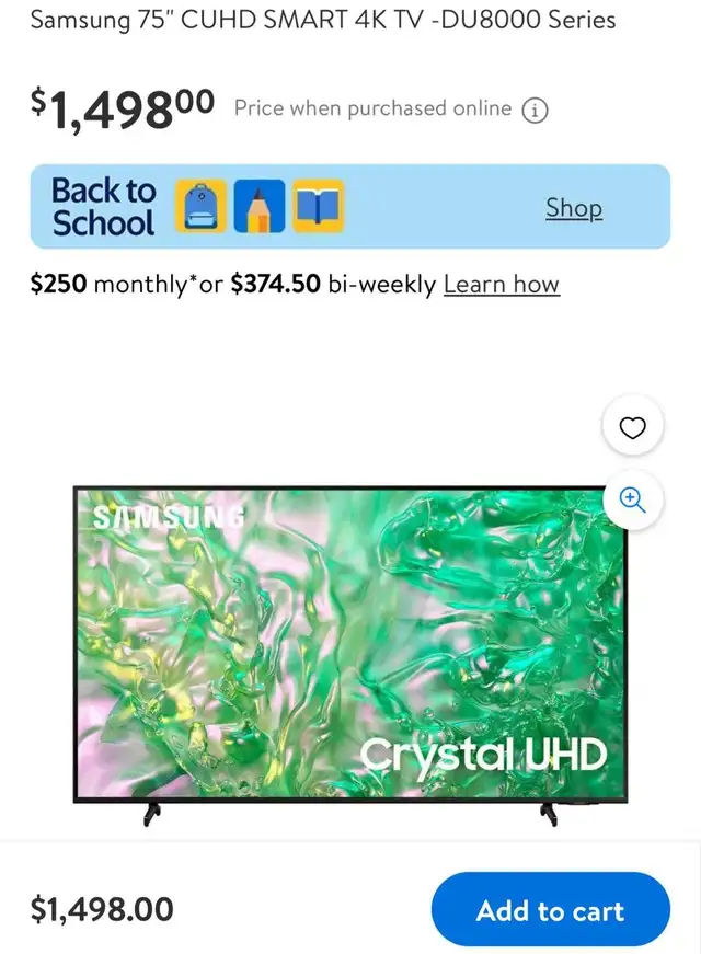 Samsung 75 inch 4K UHD Smart TV in TVs in Mississauga / Peel Region - Image 4