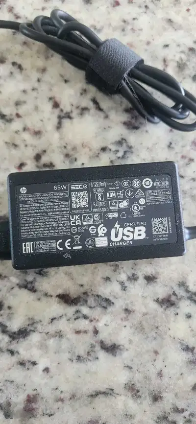 HP 65W USB-C Laptop Charger, View more
