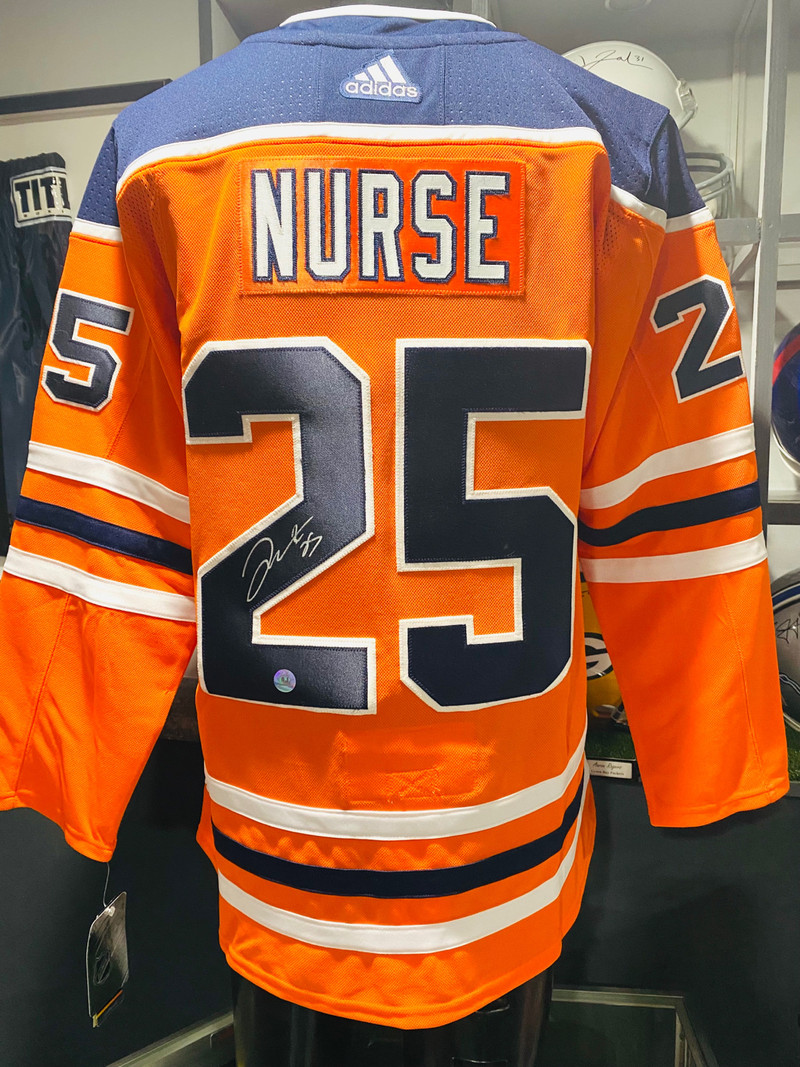 NHL Darnell Nurse Signed Jersey, Arts & Collectibles, Edmonton
