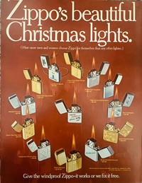 1968 Zippo’s Christmas Lights Original Ad