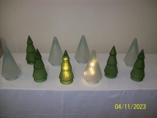 7 1/2 glass light up Christmas trees #0674 in Holiday, Event & Seasonal in City of Toronto