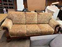 Three Seat Upholstered Couch for Sale