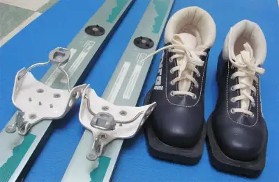 Kid's SKI -5.6'/ BOOTS size-2 (inner length 9'' ) / POLES -3.4', View more