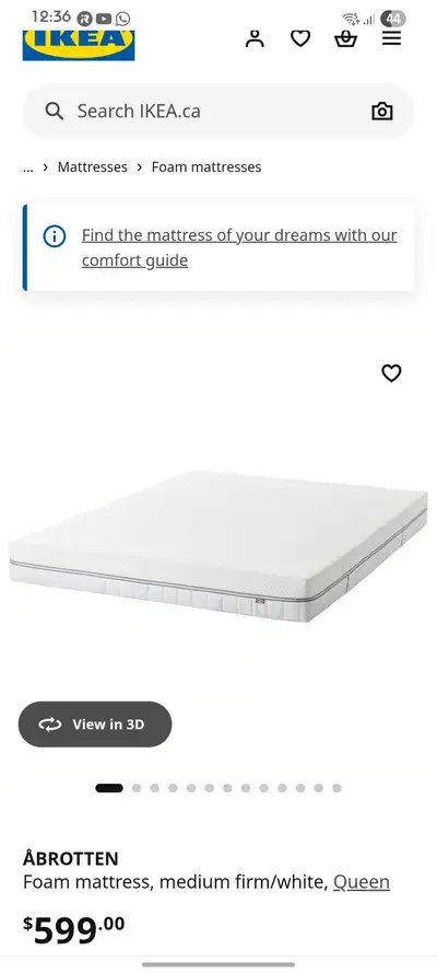 1 year old Queen mattress in good condition, View more