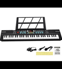 24HOCL Kids Piano Keyboard, 61 Key Electronic Keyboard Portable 