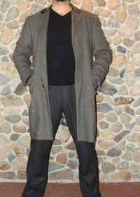 ETRO Milan Italian Designer Men's coat Cashmere Wool Silk