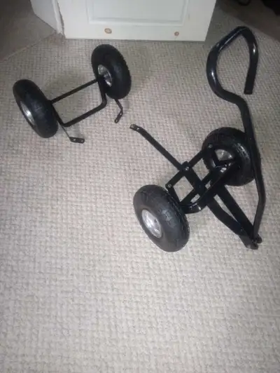 utility flatbed wagon cart assembly frame wheels DIY brand new, View more