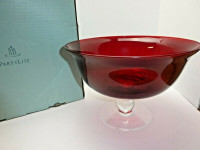 PartyLite Ruby Red 3-Wick Candle Holder P9887