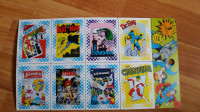Pane Of 8 DC Super Heroes Cards From 1987