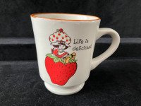 Vintage Strawberry Shortcake Life is Delicious! Mug