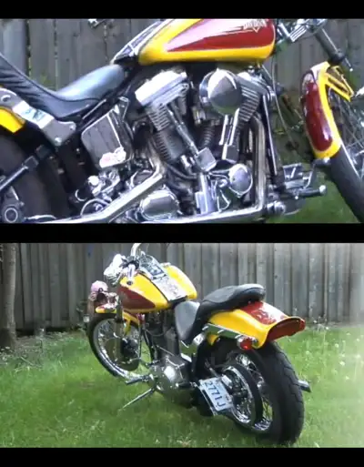 CUSTOM 2001 HARLEY DAVIDSON PROJECT BIKE, OR PUT ON THE ROAD AS IT IS, REALLY NICE RARE ONE OF A KIN...